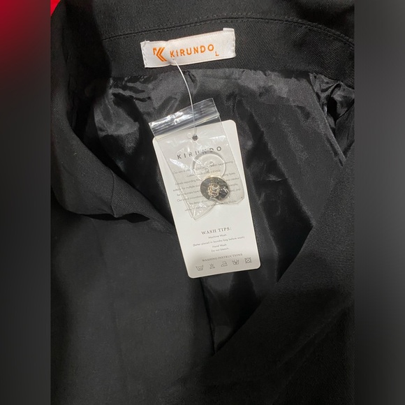 NWT Large Black Skort Suit Measurements in pics Stylish Professional Cute Flare - Picture 9 of 17